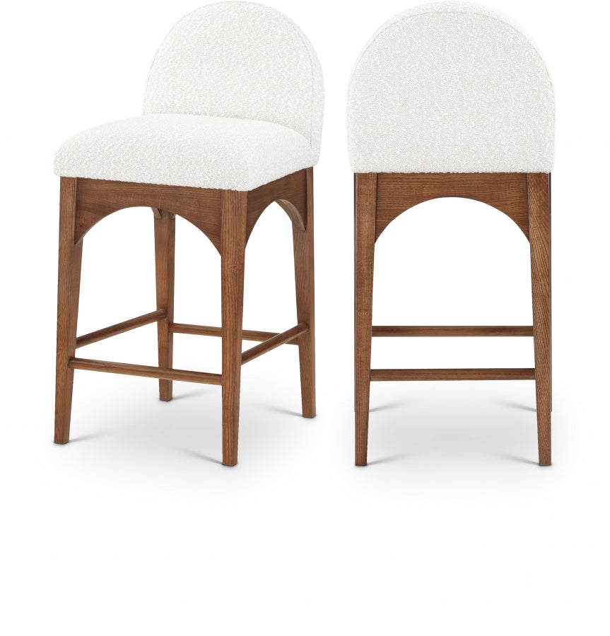 Waldorf Bar / Counter Stools Cream from Meridian - Luna Furniture