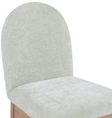 Waldorf Chenille Fabric Dining SIde Chair Mint from Meridian - Luna Furniture