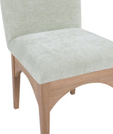 Waldorf Chenille Fabric Dining SIde Chair Mint from Meridian - Luna Furniture