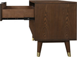 Vance Walnut Mid-Century Modern Night Stand from Meridian - Luna Furniture