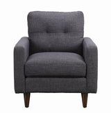 Watsonville Tufted Back Chair Gray from Coaster - Luna Furniture