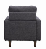 Watsonville Tufted Back Chair Gray from Coaster - Luna Furniture