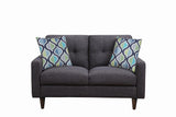 Watsonville Tufted Back Loveseat Gray from Coaster - Luna Furniture