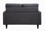 Watsonville Tufted Back Loveseat Gray from Coaster - Luna Furniture