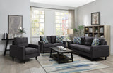 Watsonville Tufted Back Loveseat Gray from Coaster - Luna Furniture