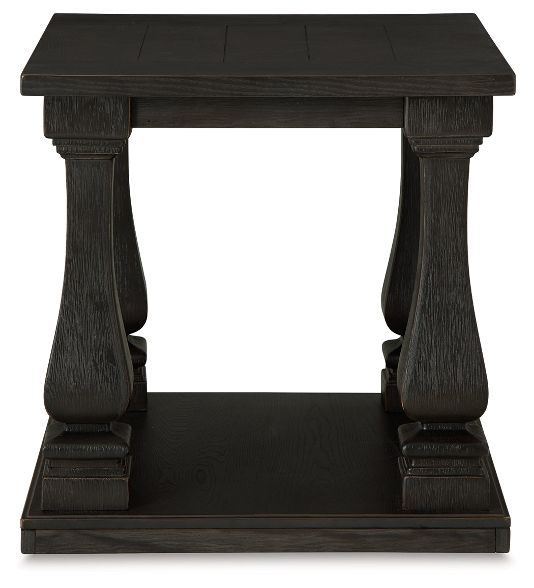 Wellturn Black End Table - T749-3 - Luna Furniture