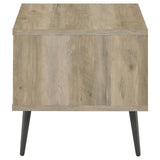 Welsh Square Engineered Wood End Table With Shelf Antique Pine and Grey from Coaster - Luna Furniture