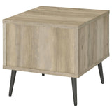 Welsh Square Engineered Wood End Table With Shelf Antique Pine and Grey from Coaster - Luna Furniture