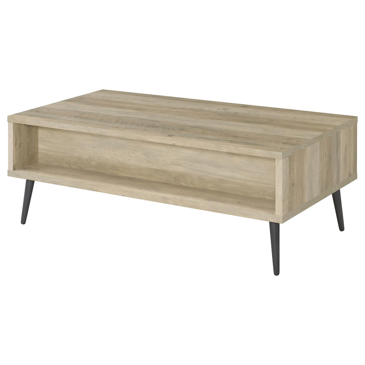 Welsh1-drawer Rectangular Engineered Wood Coffee Table With Storage Shelf Antique Pine and Grey from Coaster - Luna Furniture