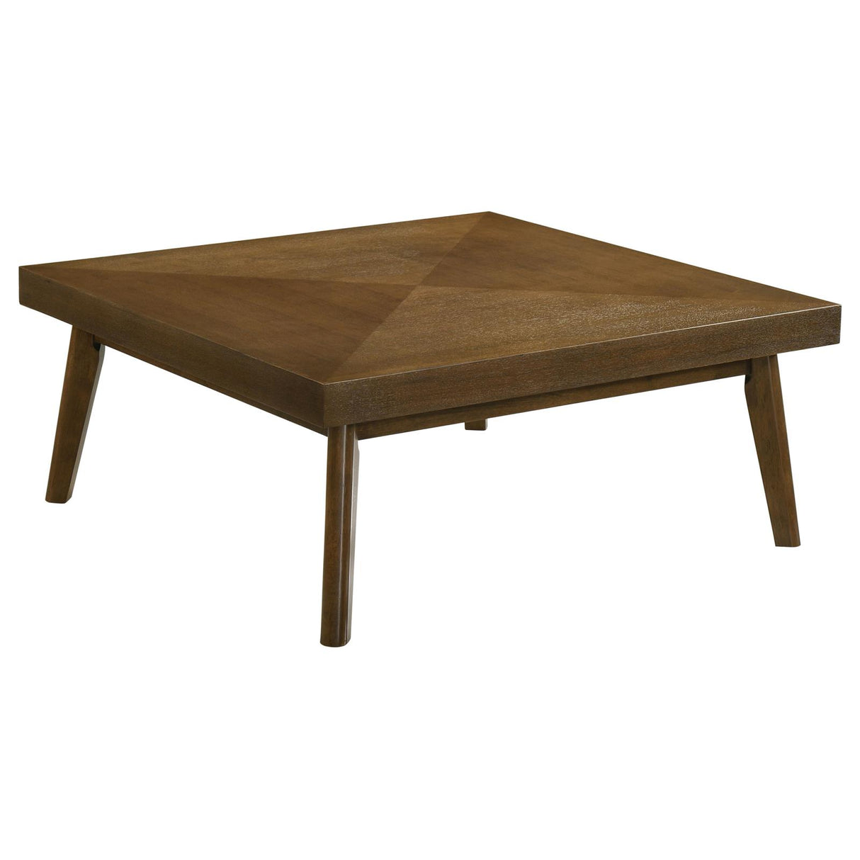 Westerly Square Wood Coffee Table with Diamond Parquet Walnut from Coaster - Luna Furniture