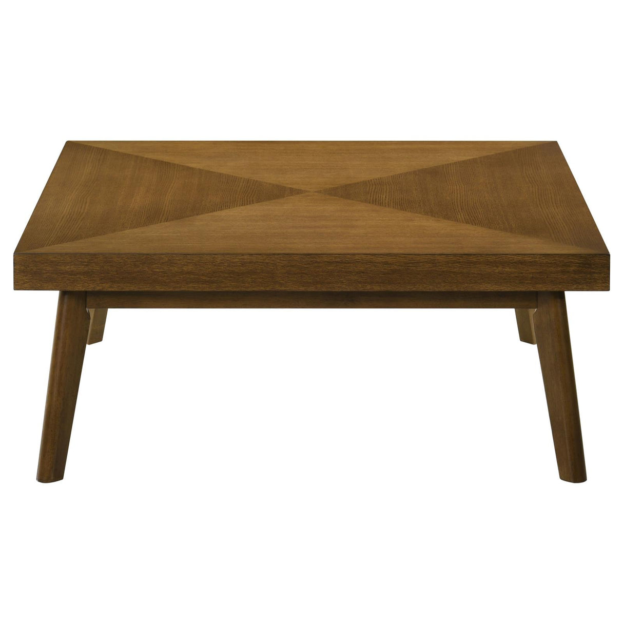 Westerly Square Wood Coffee Table with Diamond Parquet Walnut from Coaster - Luna Furniture