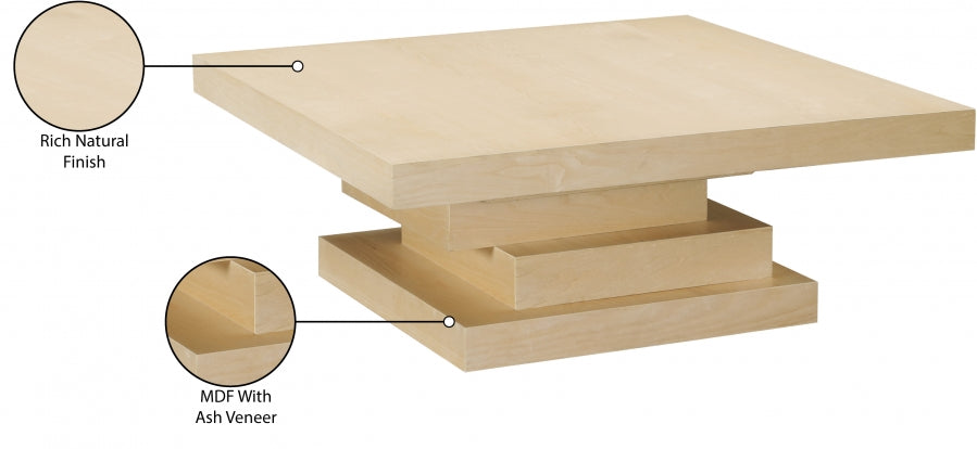 Westmount Coffee Table Natural from Meridian - Luna Furniture