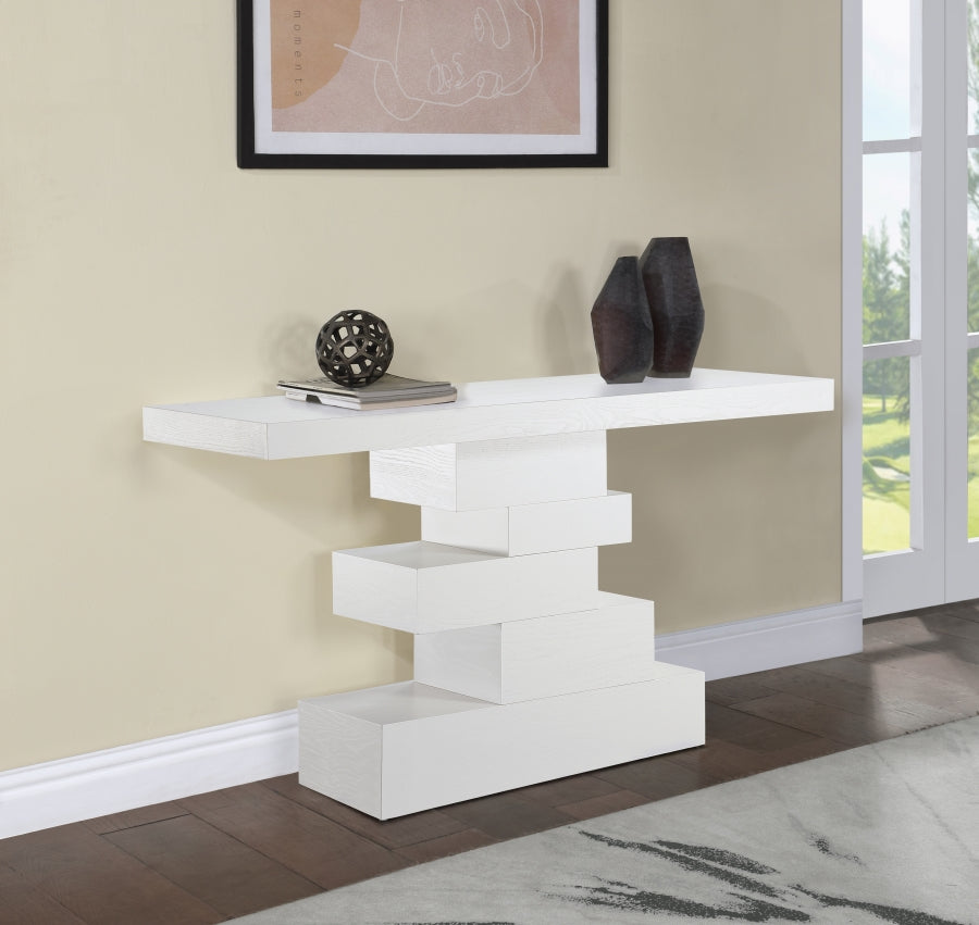 Westmount Console Table White from Meridian - Luna Furniture