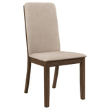 Wethersfield Solid Back Side Chairs Latte (Set of 2) from Coaster - Luna Furniture