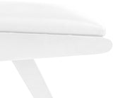 Abby White Arm Chair from Meridian - Luna Furniture