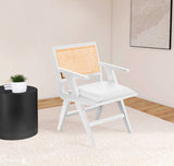 Abby White Arm Chair from Meridian - Luna Furniture