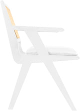 Abby White Arm Chair from Meridian - Luna Furniture