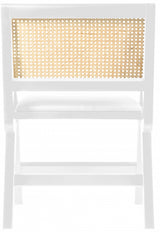 Abby White Arm Chair from Meridian - Luna Furniture