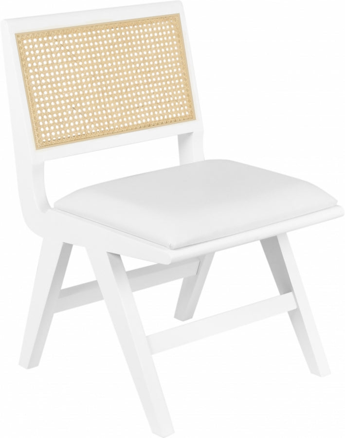 Abby White Side Chair, Set of 2 from Meridian - Luna Furniture