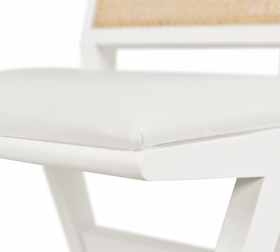 Abby White Side Chair, Set of 2 from Meridian - Luna Furniture