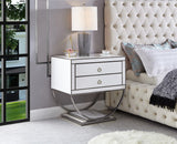 Alyssa White Side Table from Meridian - Luna Furniture