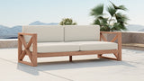 Anguilla White Waterproof Fabric Outdoor Sofa from Meridian - Luna Furniture