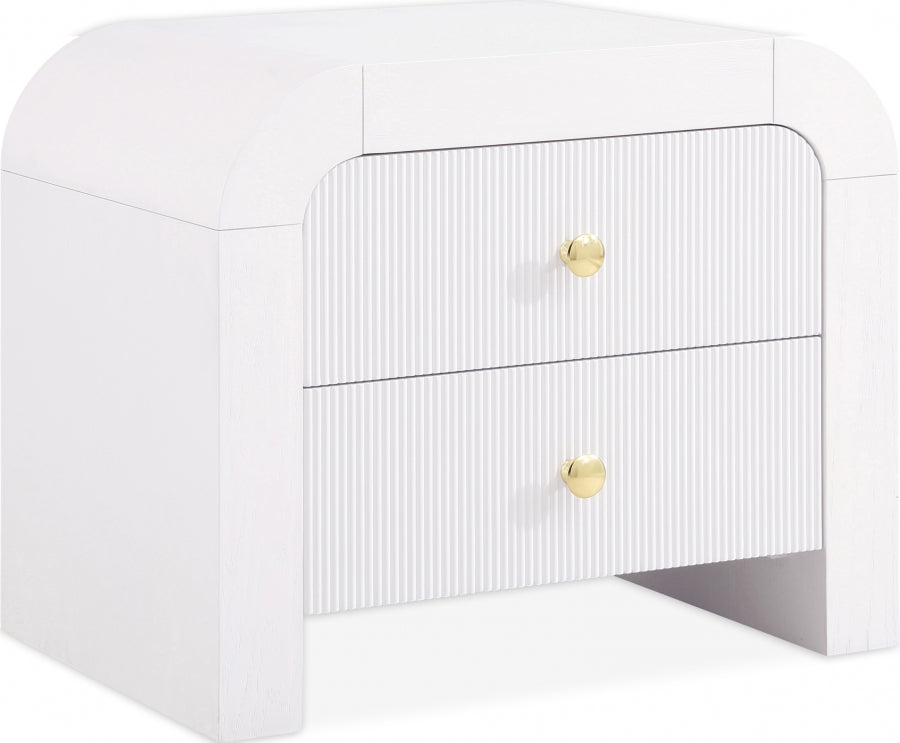 Artisto White Nightstand from Meridian - Luna Furniture