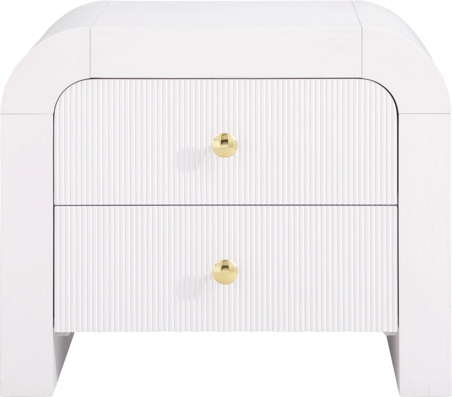 Artisto White Nightstand from Meridian - Luna Furniture