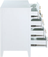 Bowtie White Dresser from Meridian - Luna Furniture