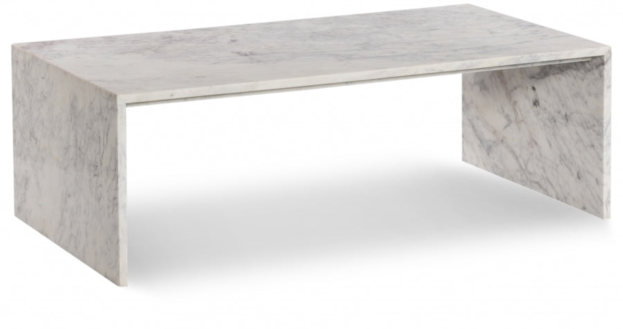 White Canova Coffee Table from Meridian - Luna Furniture