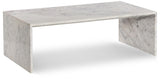 White Canova Coffee Table from Meridian - Luna Furniture