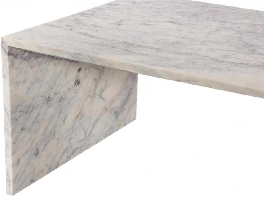 White Canova Coffee Table from Meridian - Luna Furniture