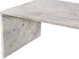 White Canova Coffee Table from Meridian - Luna Furniture