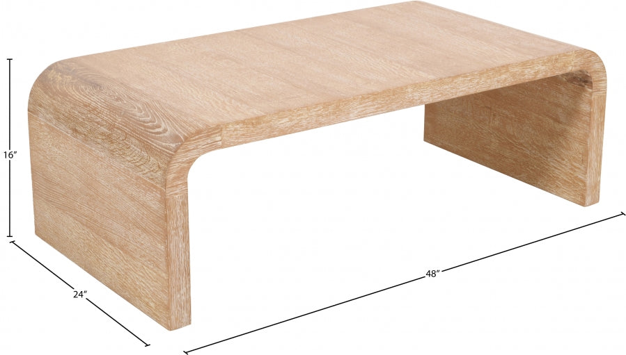 Cresthill White Coffee Table from Meridian - Luna Furniture