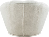 Dream White Faux Sheepskin Fur Accent Chair from Meridian - Luna Furniture