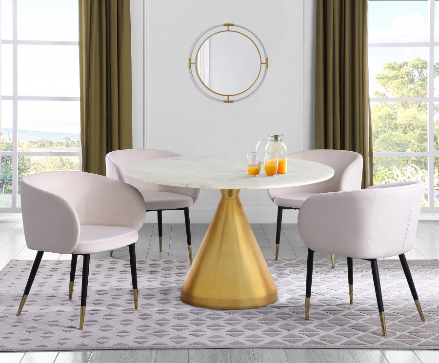 Emery White Dining Table from Meridian - Luna Furniture