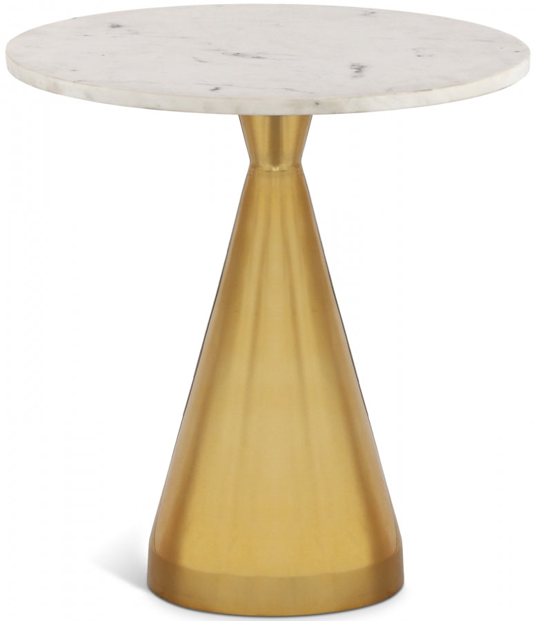 Emery White End Table from Meridian - Luna Furniture