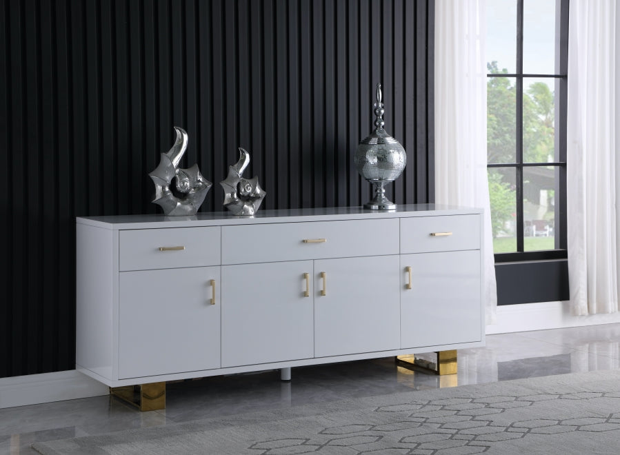 Excel White Sideboard/Buffet from Meridian - Luna Furniture