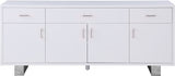 Excel White Sideboard/Buffet from Meridian - Luna Furniture