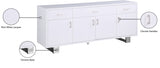 Excel White Sideboard/Buffet from Meridian - Luna Furniture