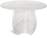 White Formentera Dining Table from Meridian - Luna Furniture