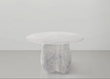 White Formentera Dining Table from Meridian - Luna Furniture