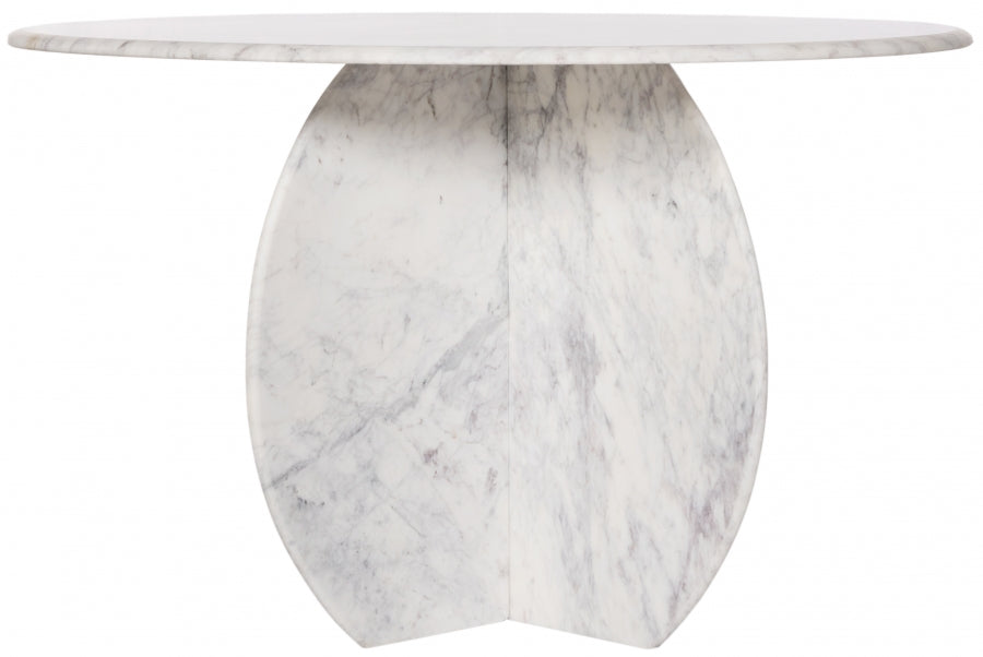 White Formentera Dining Table from Meridian - Luna Furniture