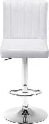 Joel White Velvet Adjustable Bar | Counter Stool from Meridian - Luna Furniture