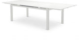 Maldives White Outdoor Patio Dining Table from Meridian - Luna Furniture