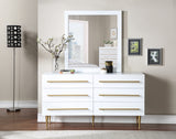 Marisol White Dresser from Meridian - Luna Furniture