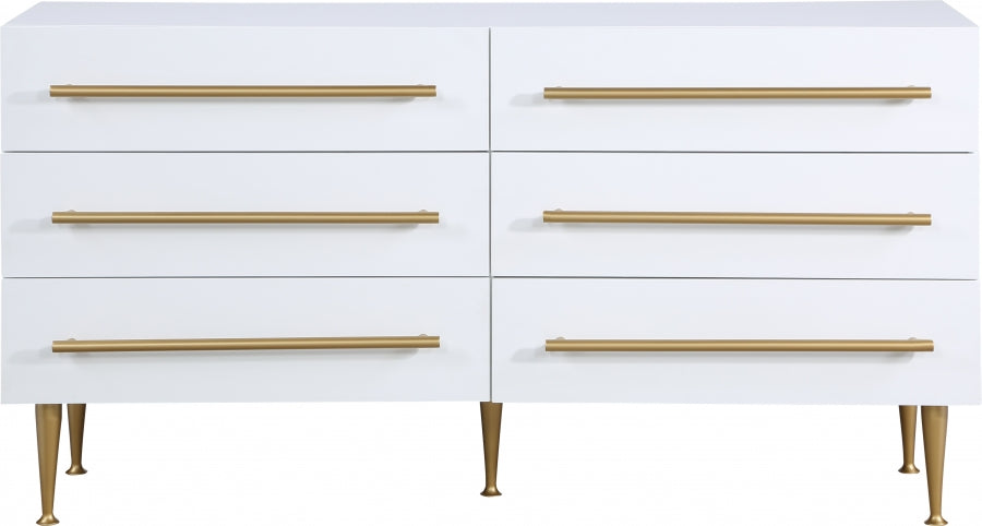 Marisol White Dresser from Meridian - Luna Furniture