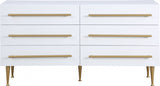 Marisol White Dresser from Meridian - Luna Furniture