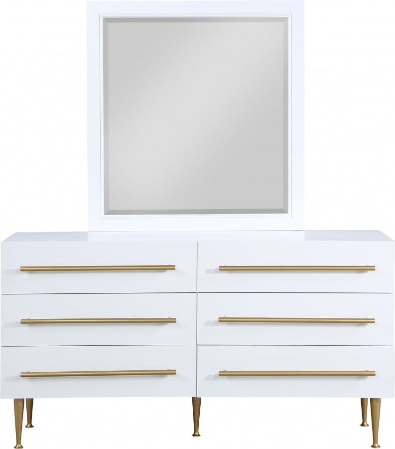 Marisol White Dresser from Meridian - Luna Furniture