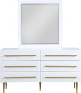 Marisol White Dresser from Meridian - Luna Furniture